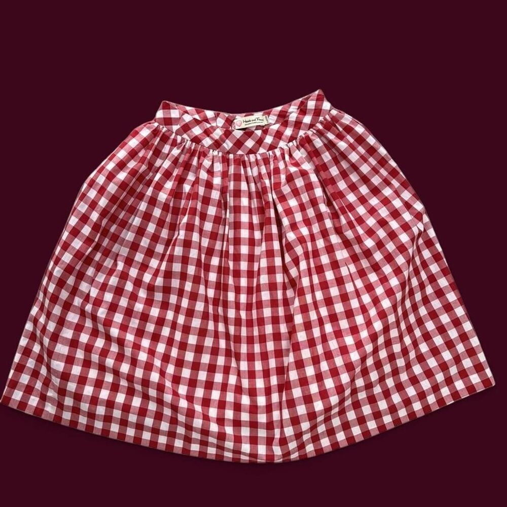 Custom Women's Red and Pink Skirt